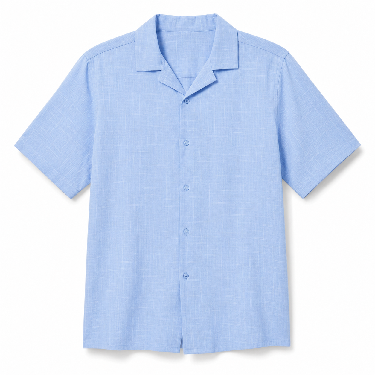 Chemise lin bleu