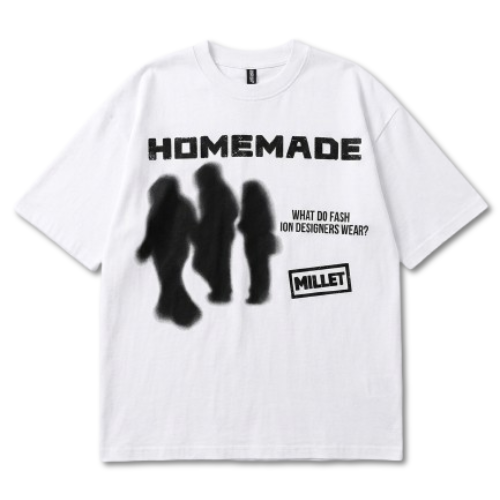 T-shirt Oversize "HOMEMADE" — Édition noire