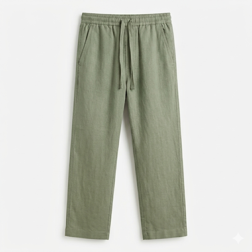 Pack 2 Pantalons Lin Oversize