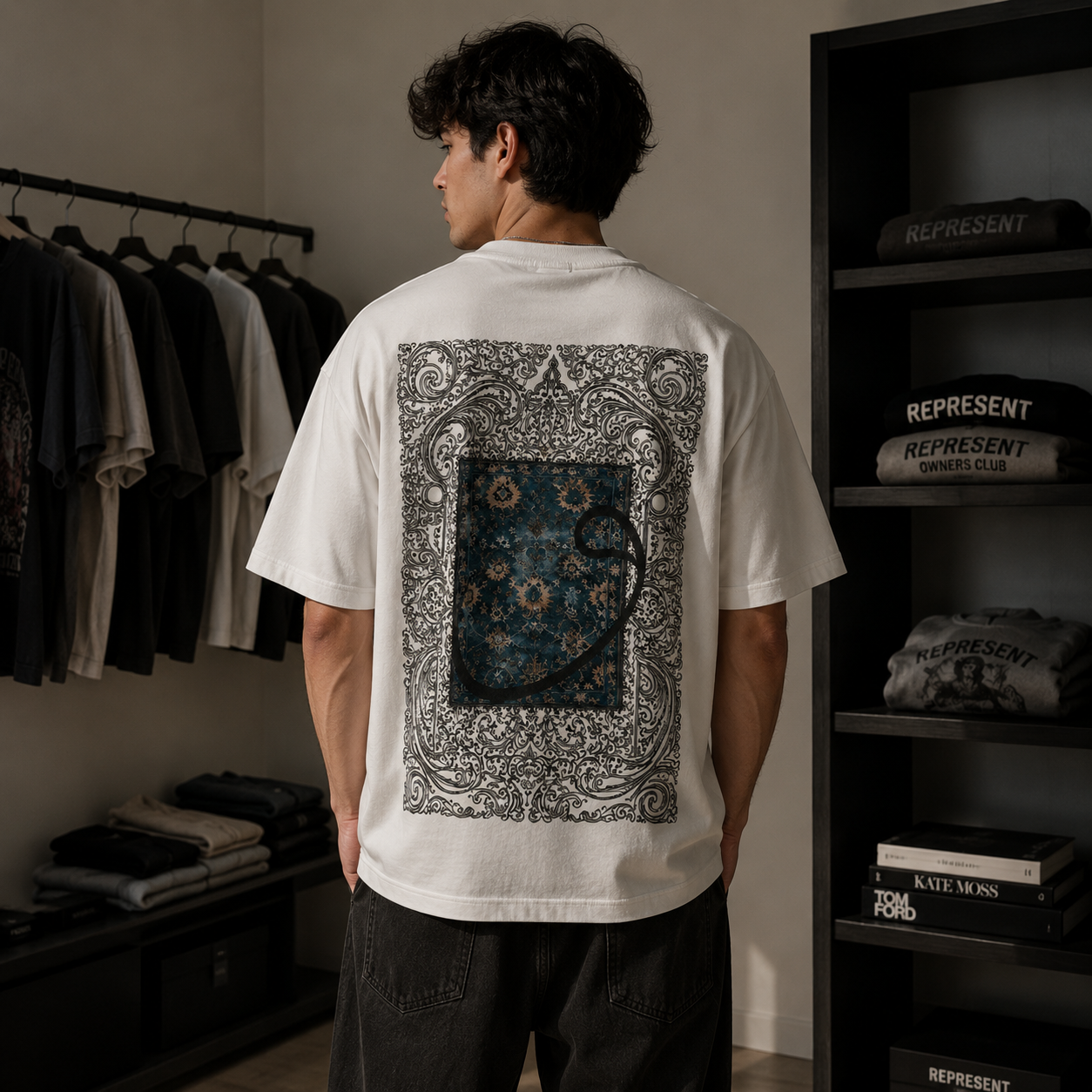 T-shirt Oversize "Oriental Baroque" — Graphic streetwear