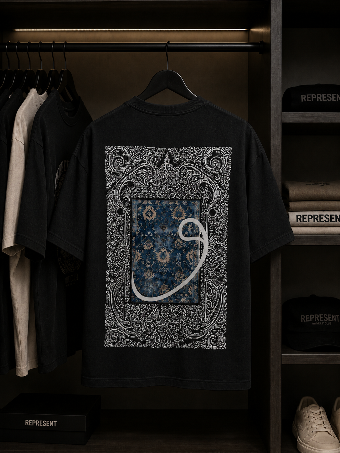 T-shirt Oversize "Oriental Baroque" — Graphic streetwear