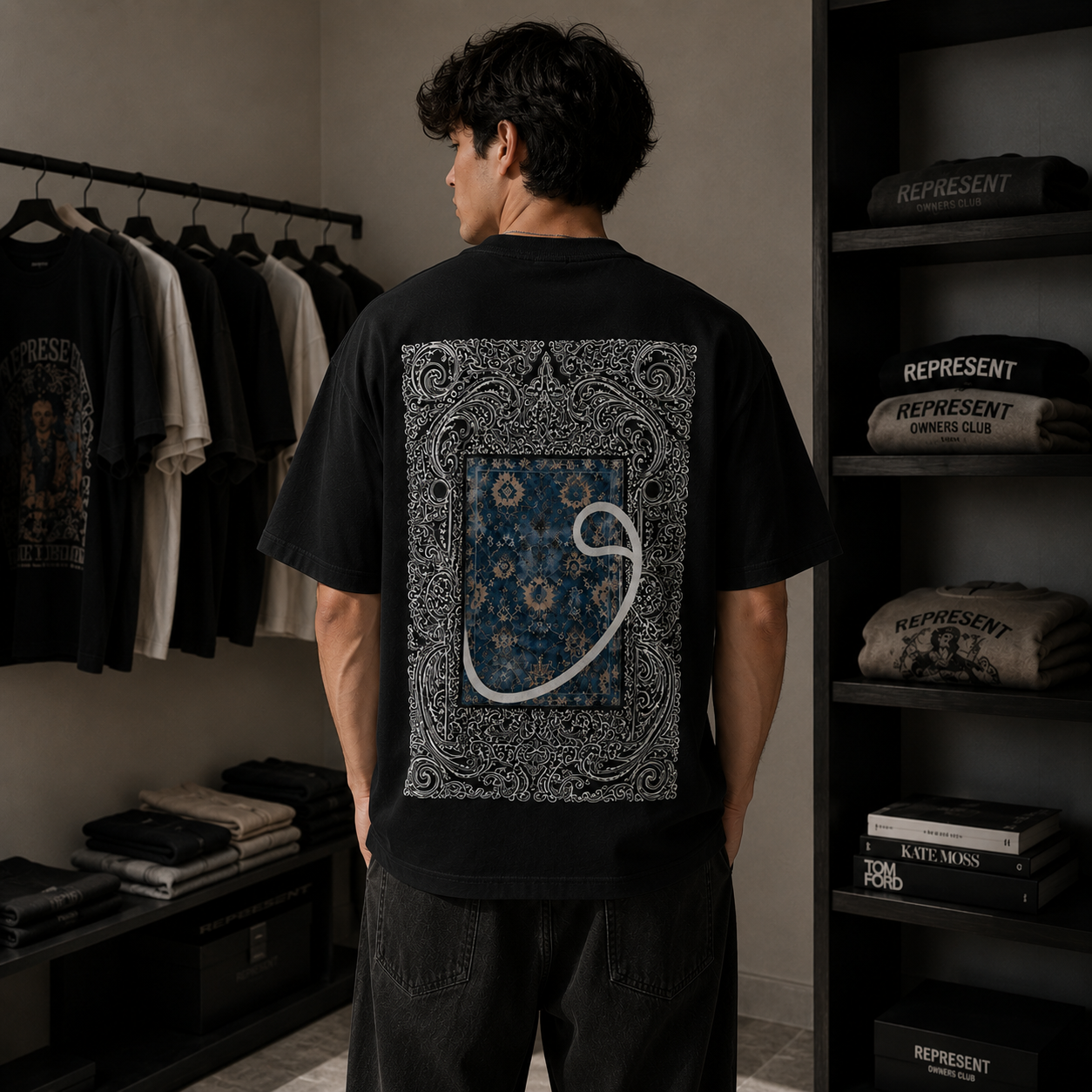 T-shirt Oversize "Oriental Baroque" — Graphic streetwear